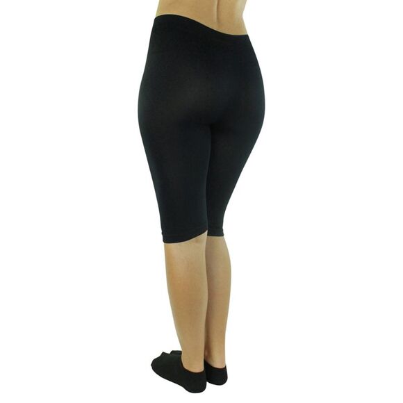 Solid Color Knee Length Stretchy Shorts - Picture 8 of 8